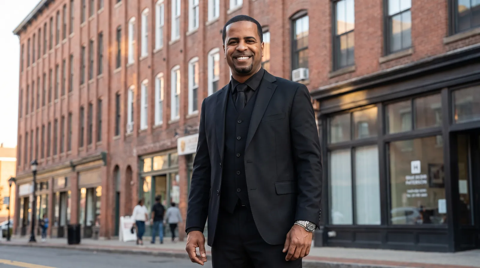 Johnny Rodriguez in downtown Paterson's brick mill district